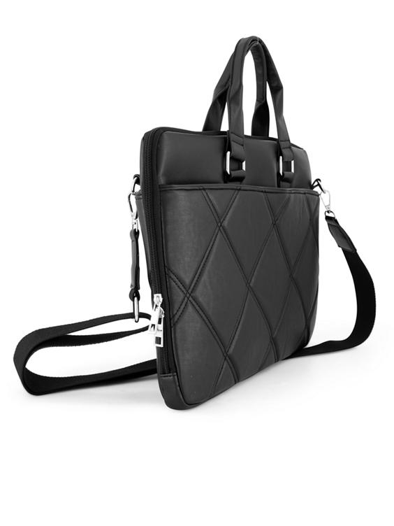 Zwarte laptoptas