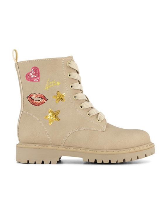 Beige veterboot