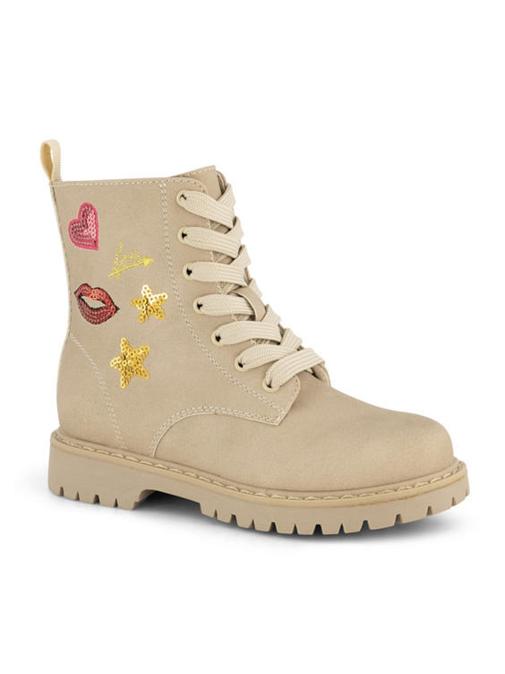 Beige veterboot