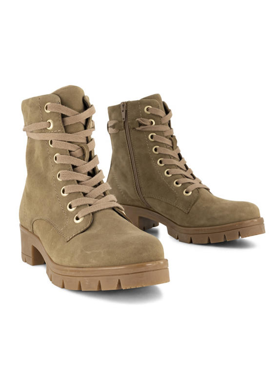 Beige veterboots