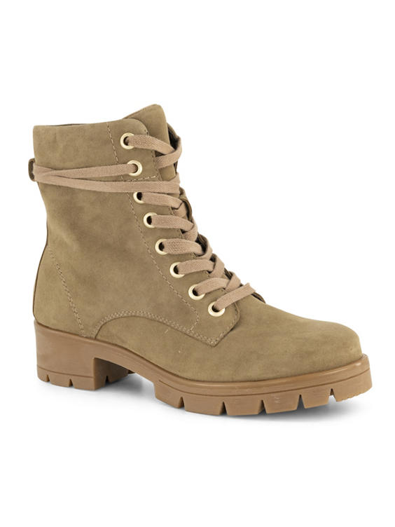 Beige veterboots