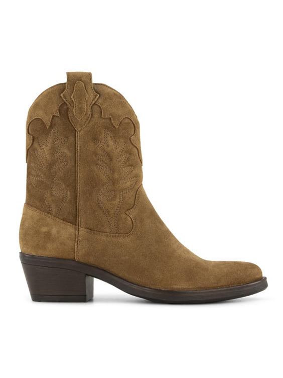 Bruine leren cowboyboots