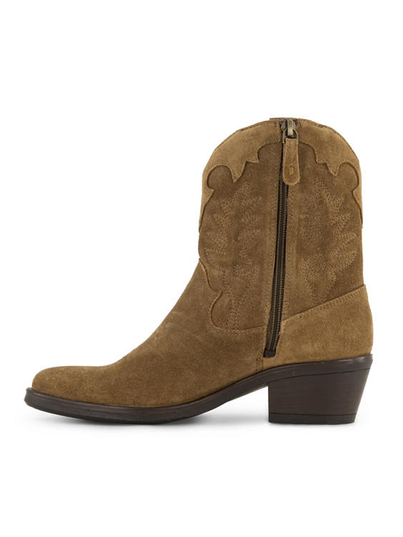 Bruine leren cowboyboots