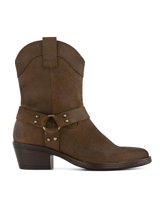 Bruine leren cowboyboot