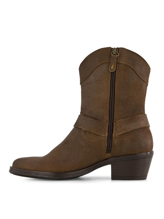 Bruine leren cowboyboot