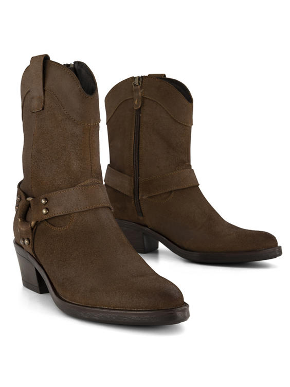 Bruine leren cowboyboot