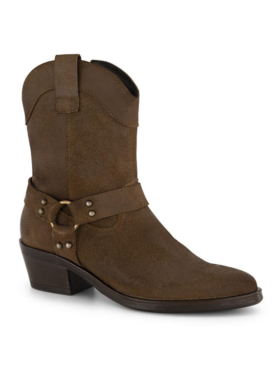 Bruine leren cowboyboot