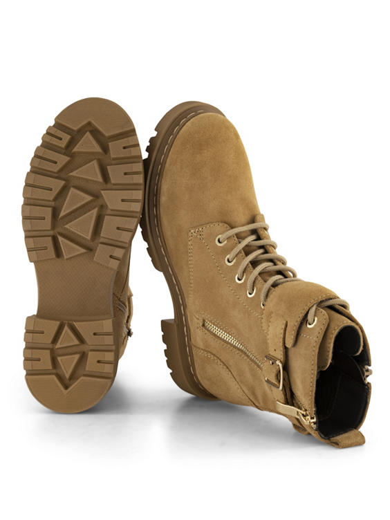 Bruine leren veterboot