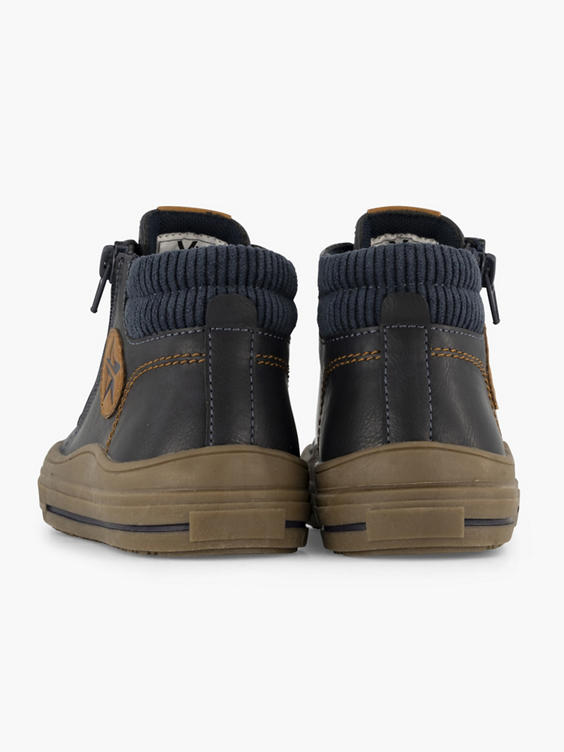 Donkerblauwe hoge sneaker