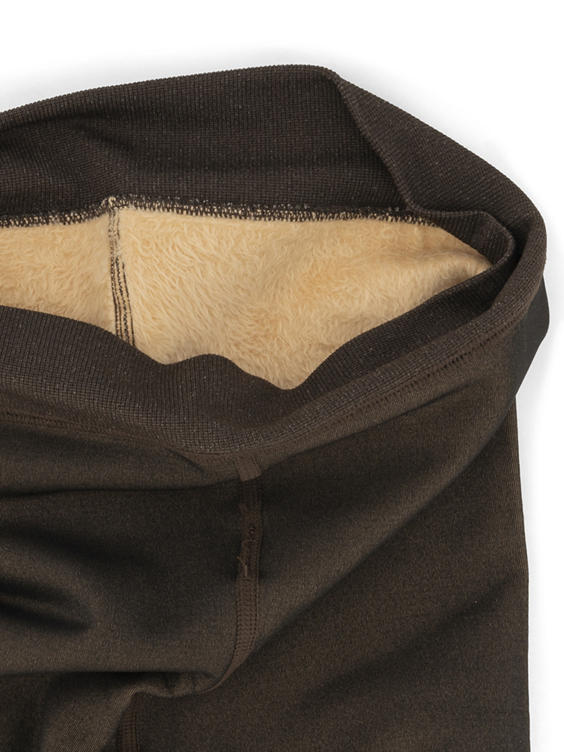 Zwarte fleece panty