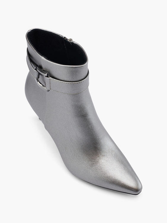 Silver flat boots on sale