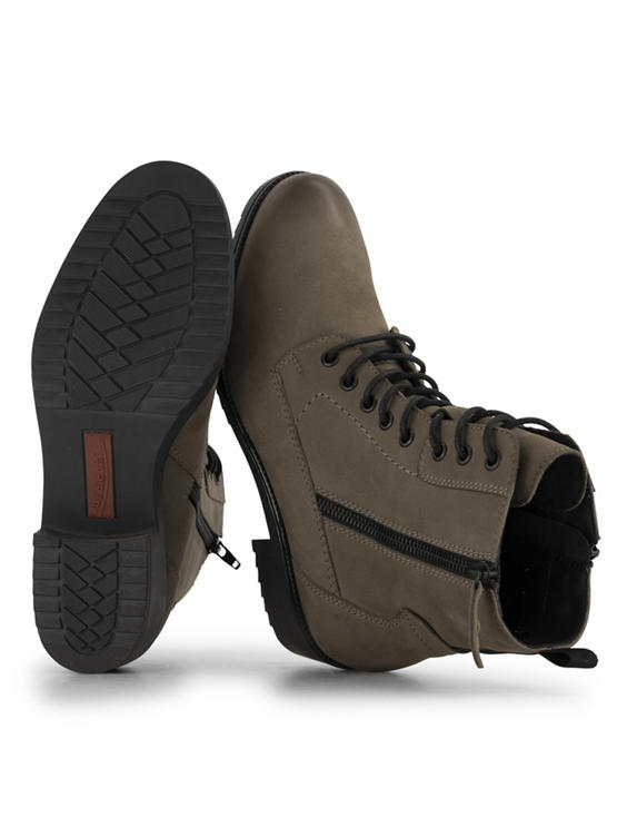 Grijze comfort veterboots