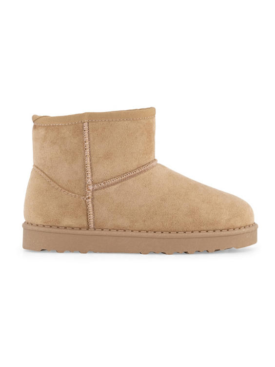 Beige boot gevoerd