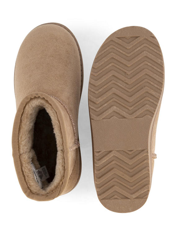 Beige boot gevoerd