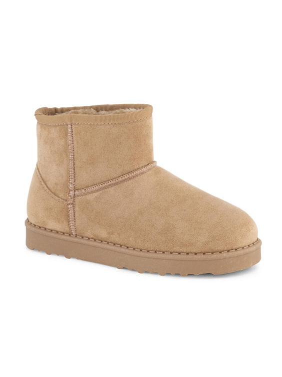 Beige boot gevoerd
