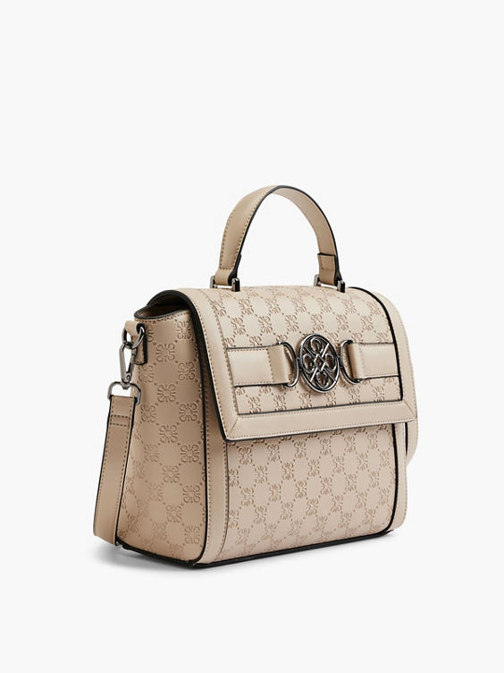 Beige schoudertas