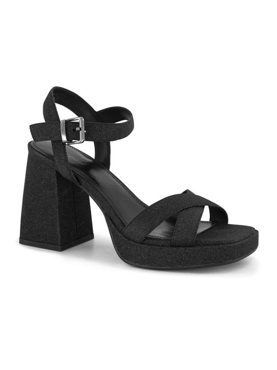 Zwarte sandalette