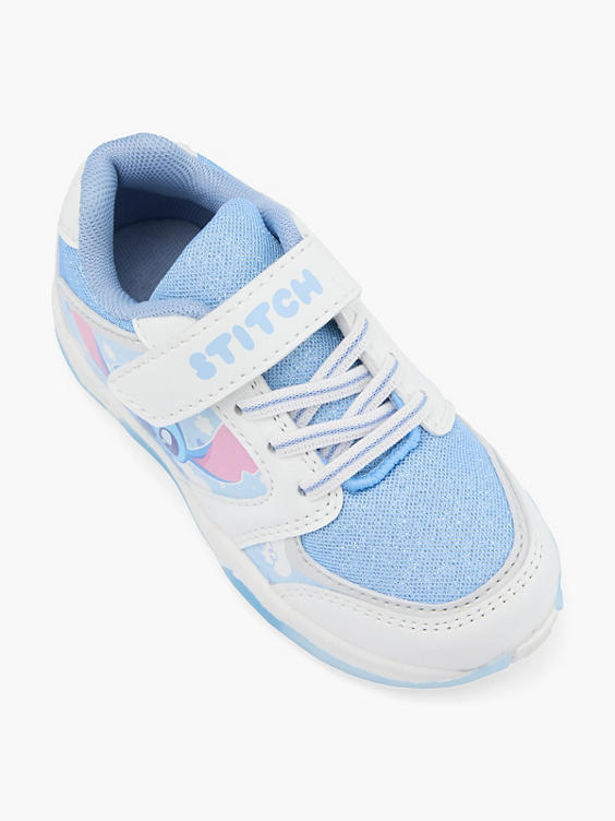 Witte sneaker klittenband lichtjes Stitch 
