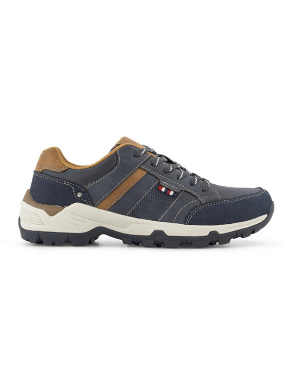 Blauwe comfort veterschoen 