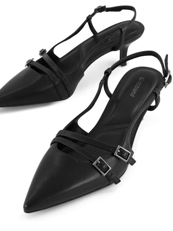 Zwarte slingback