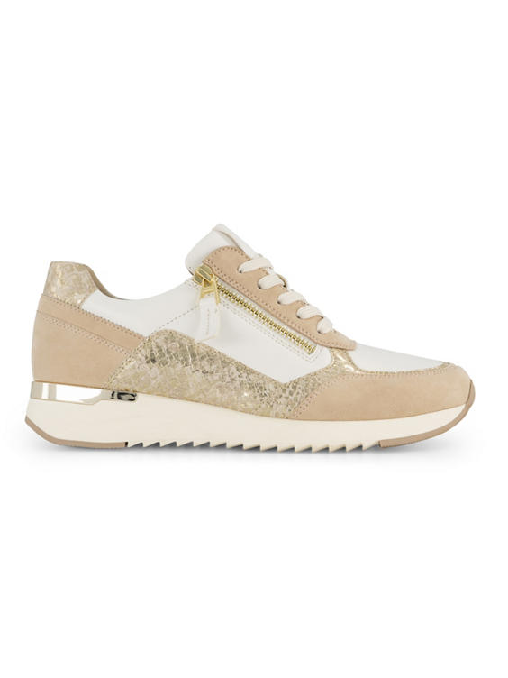 Witte leren comfort sneaker