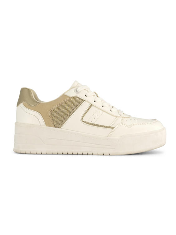 Witte platform sneaker