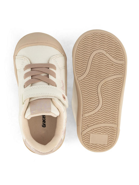Witte sneaker velcro