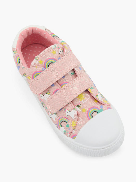 Roze sneaker velcro