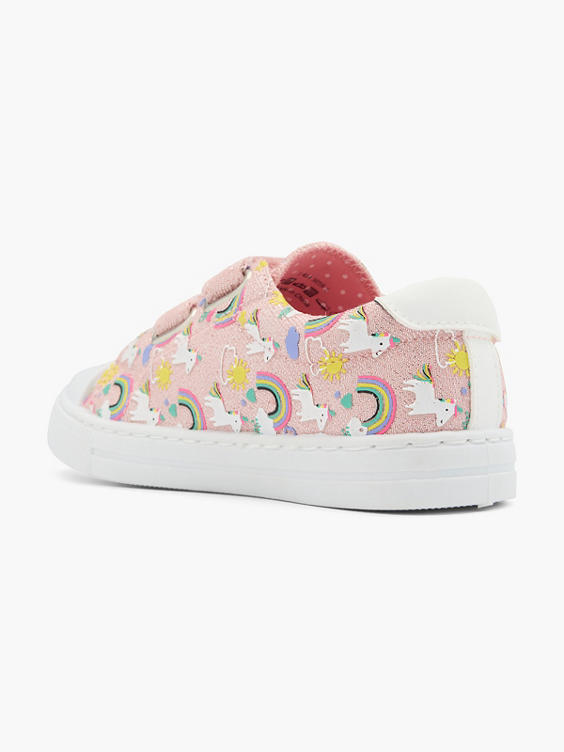 Roze sneaker velcro