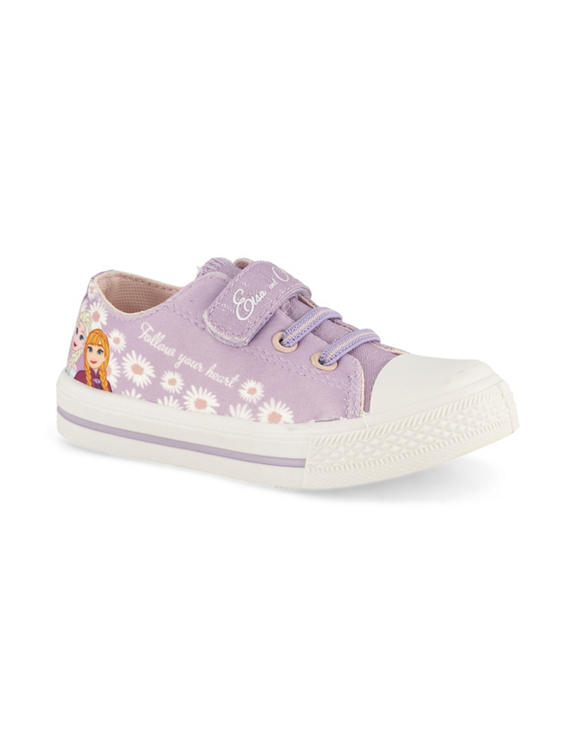 Lila sneaker Disney Frozen klittenband