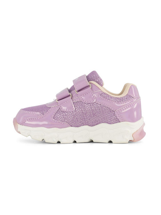 Lila sneaker lichtjes Frozen klittenband