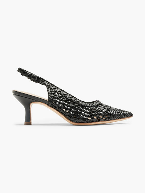 Zwarte slingback