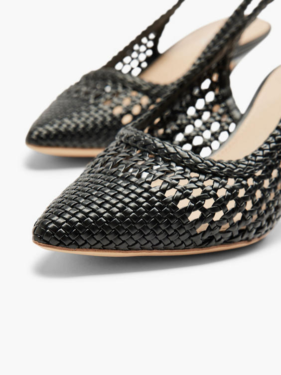 Zwarte slingback