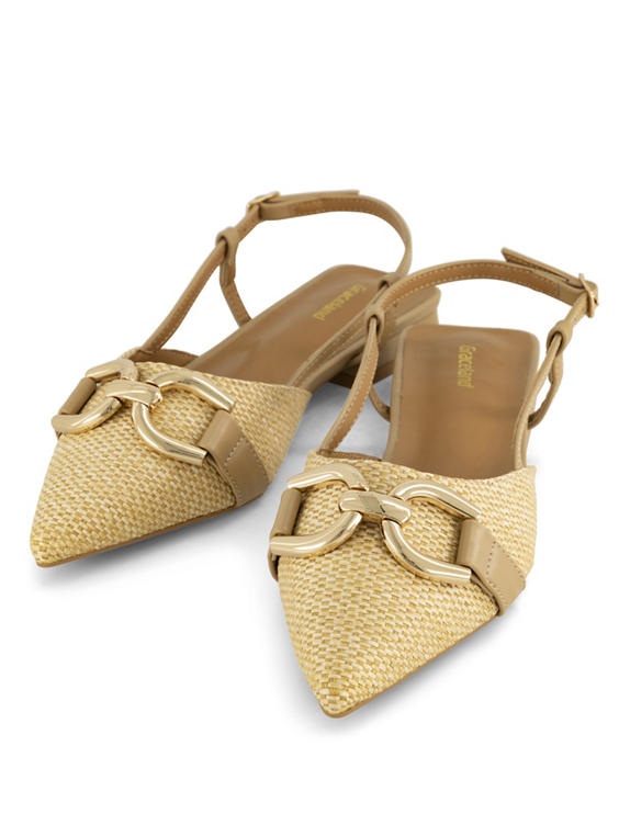 Beige slingback