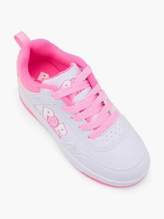 Roze sneaker wieltjes