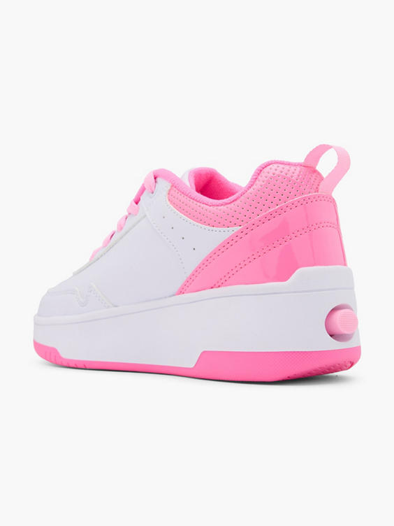 Roze sneaker wieltjes