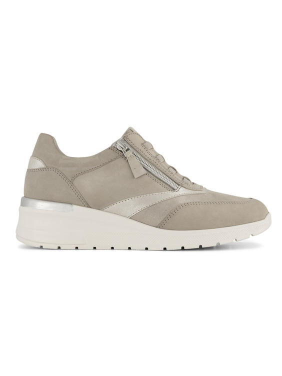 Gouden leren comfort sneaker