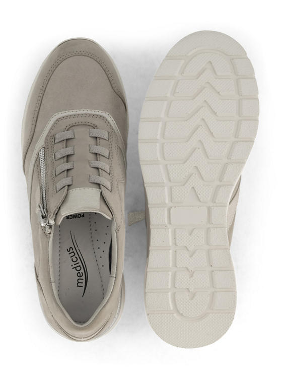Gouden leren comfort sneaker