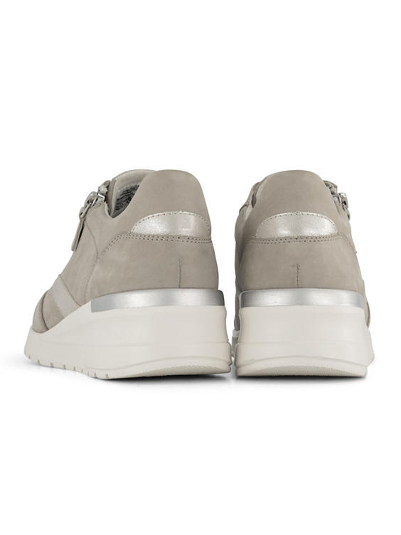 Gouden leren comfort sneaker