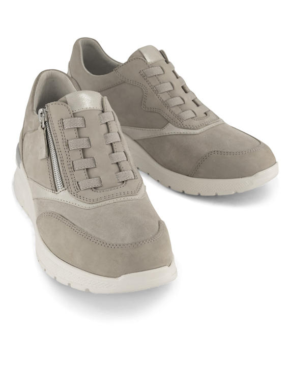 Gouden leren comfort sneaker