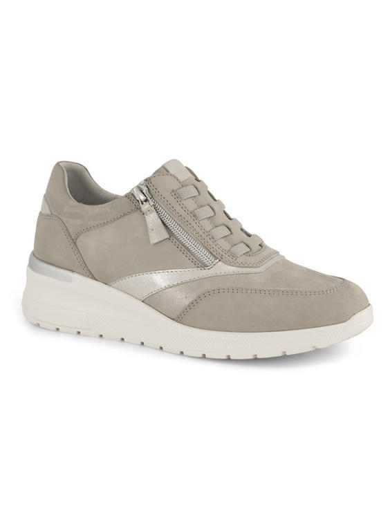 Gouden leren comfort sneaker