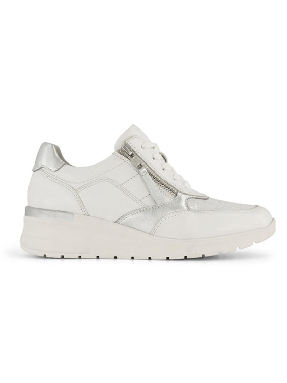 Witte leren comfort sneaker