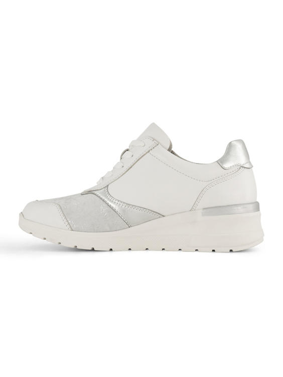 Witte leren comfort sneaker