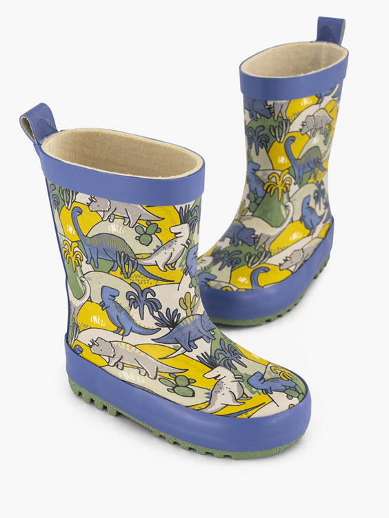 Blauwe regenlaars dino