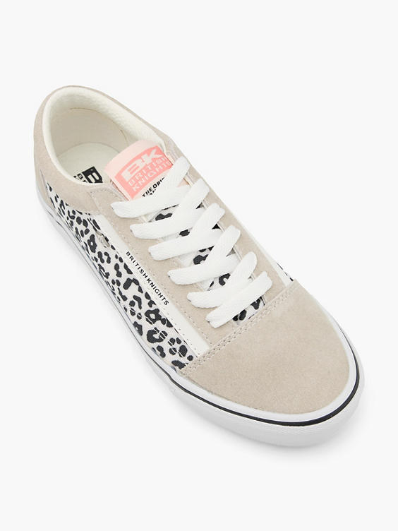 Beige canvas sneaker panterprint