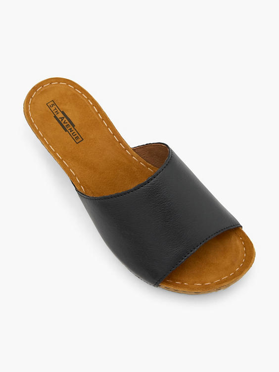 Leder Pantolette