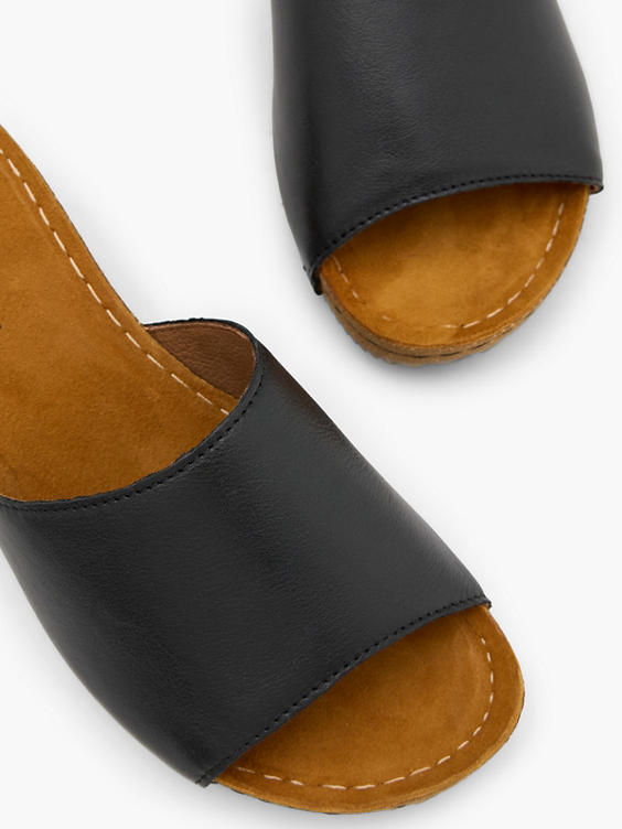 Leder Pantolette