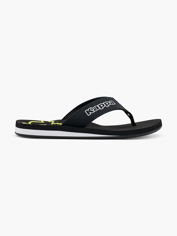 Zwarte teenslipper 