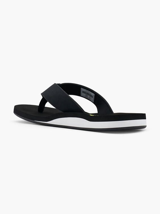 Zwarte teenslipper 