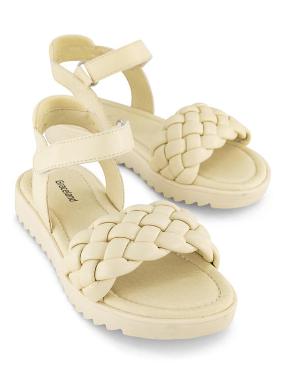 Beige sandaal velcro 